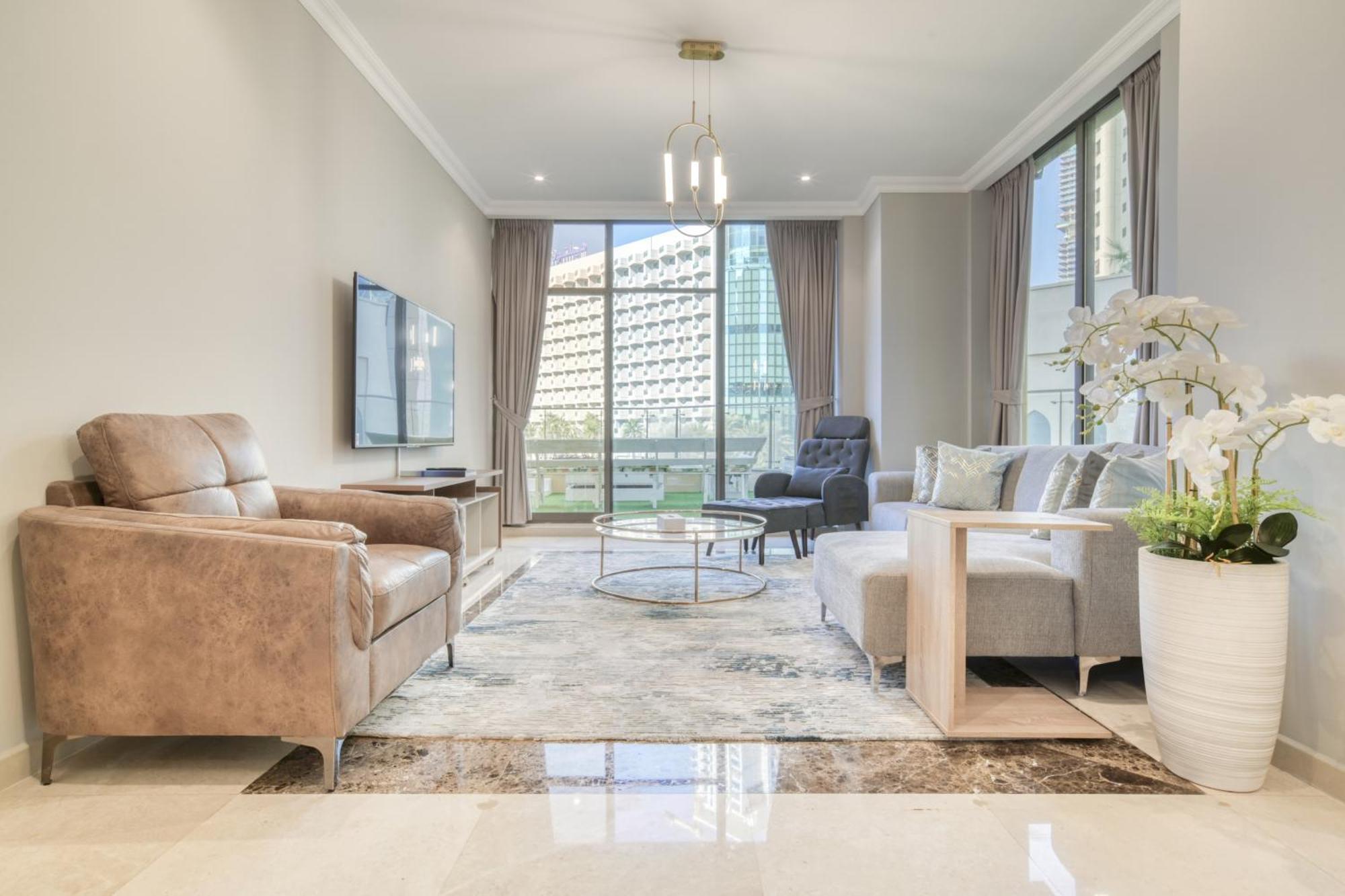 Luxurious 4 Bedroom Duplex With Terrace & Sea View Dubái Exterior foto