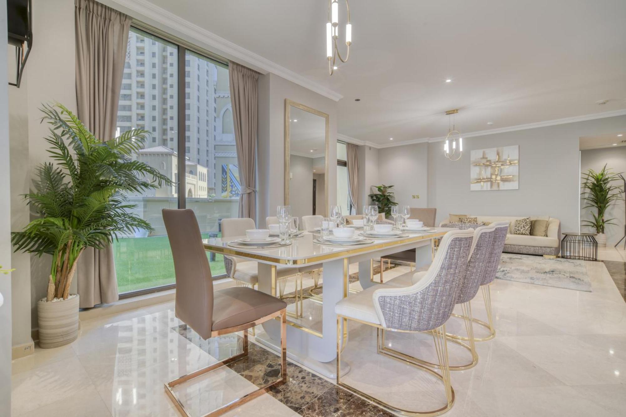 Luxurious 4 Bedroom Duplex With Terrace & Sea View Dubái Exterior foto