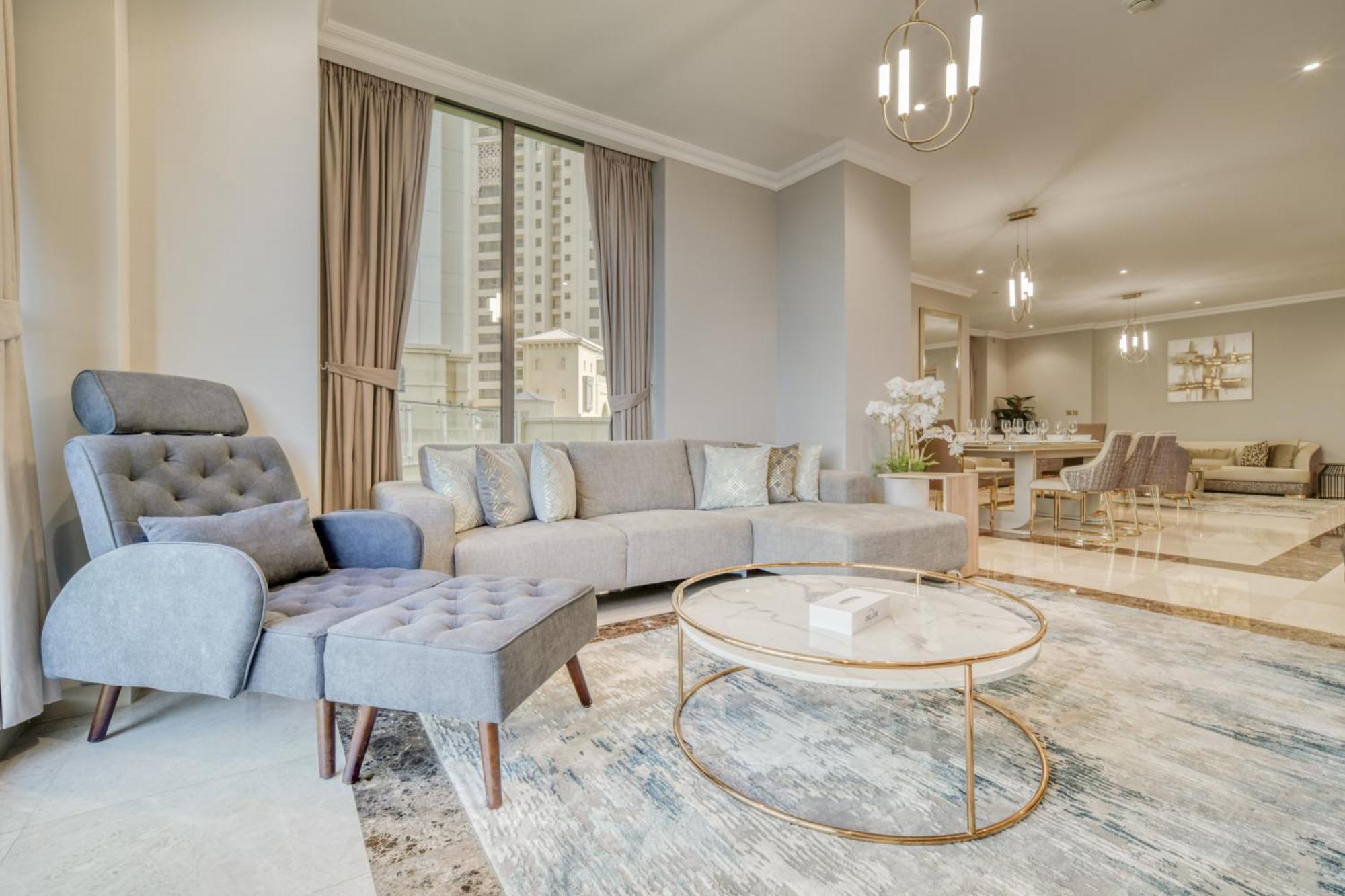 Luxurious 4 Bedroom Duplex With Terrace & Sea View Dubái Exterior foto